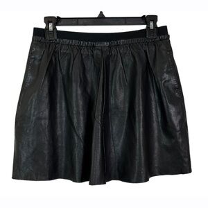 Marc O’Polo Black Leather Mini Skirt Women’s Size 36